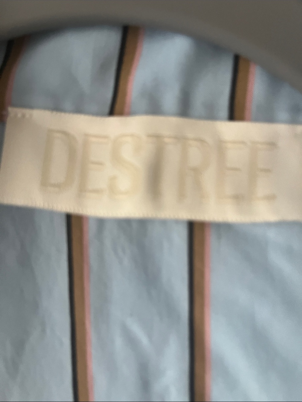 DESTREE Amoako belted striped twill mini dress - Picture 2 of 3